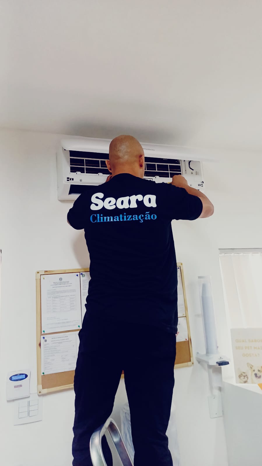 Manutenção preventiva de sistema de ar condicionado